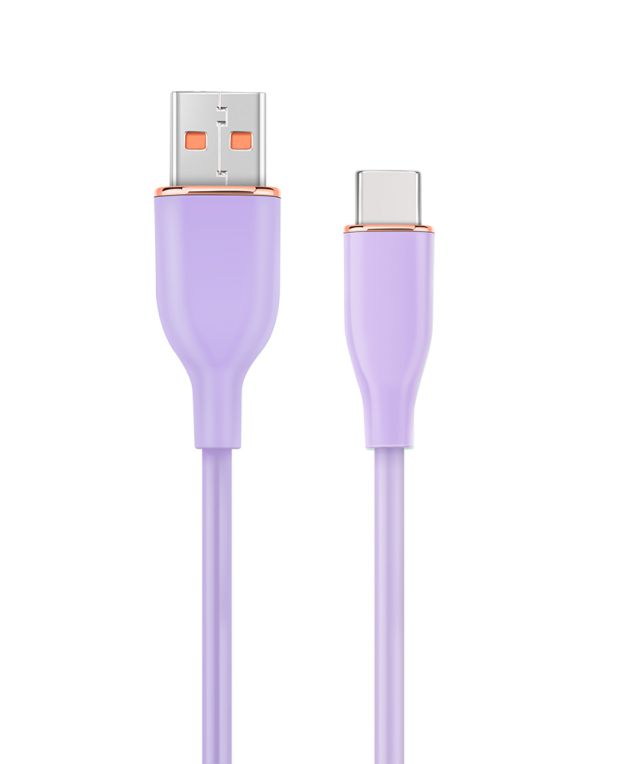 CABLE DE CARGA Y DATOS GEMBIRD USB TIPO C DE SILICONA PREMIUM 1 5 M VIOLETA