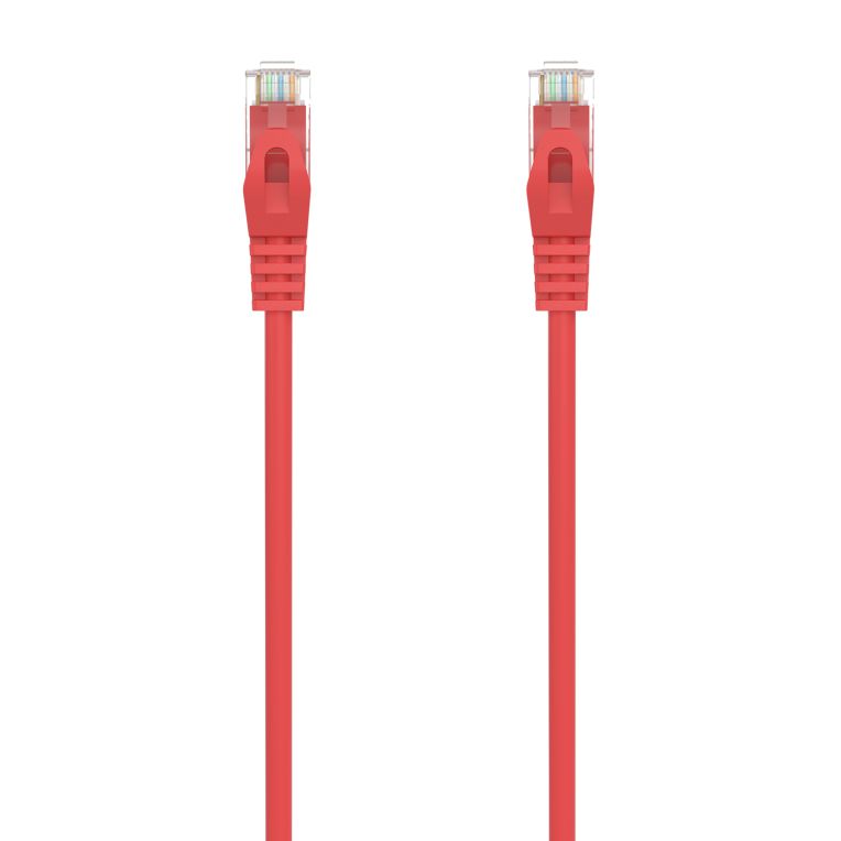 Cable De Red Aisens Latiguillo Rj45 Lszh Cat6a 500 Mhz Utp Awg24 Rojo 05m