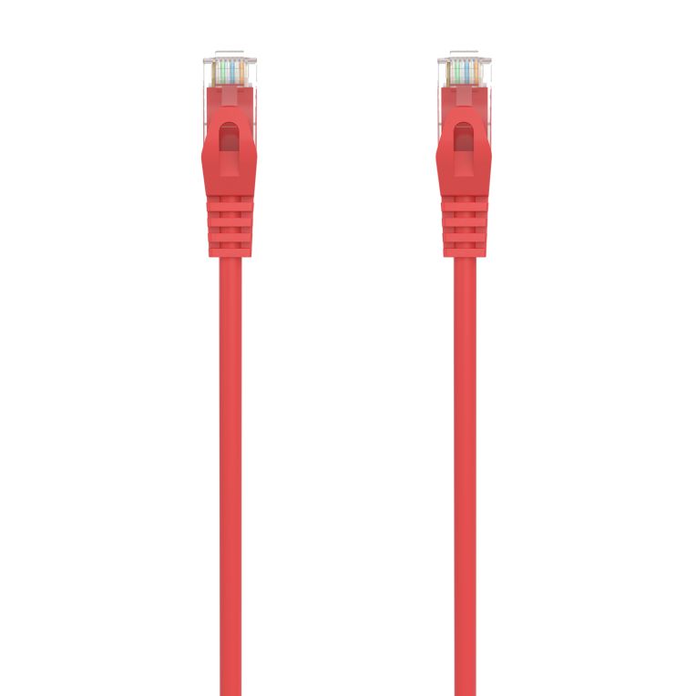 Cable De Red Aisens Latiguillo Rj45 Lszh Cat6a 500 Mhz Utp Awg24 Rojo 1m