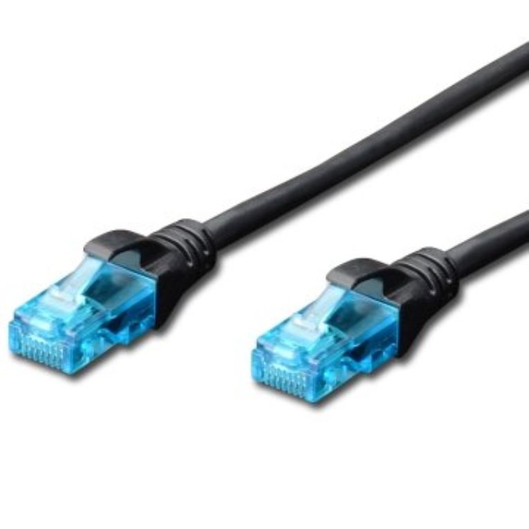 Cable De Red Cat 5e Utp De 5 Metros En Color Negro