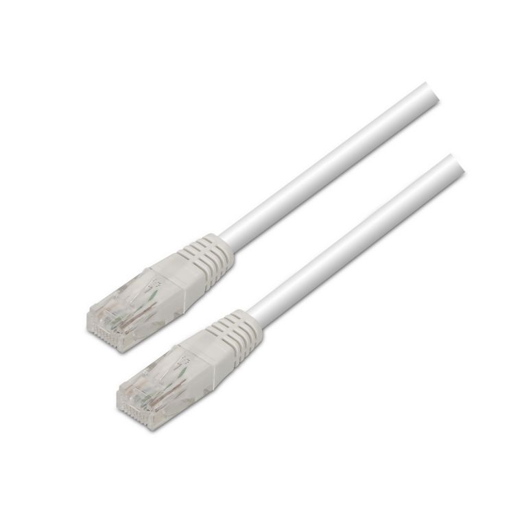 Cable De Red Latiguillo Rj45 Cat5e Utp Awg24 Blanco 2 M