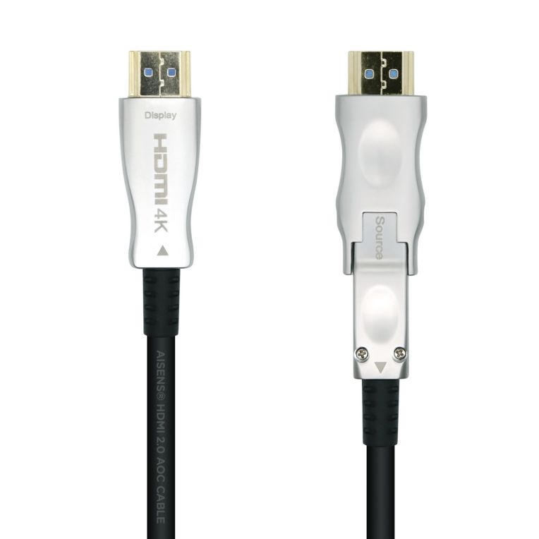 Cable Hdmi Aisens V2 0 Optico Activo Aoc Desmontable 4k60hz 18gbps A M D A M 15m