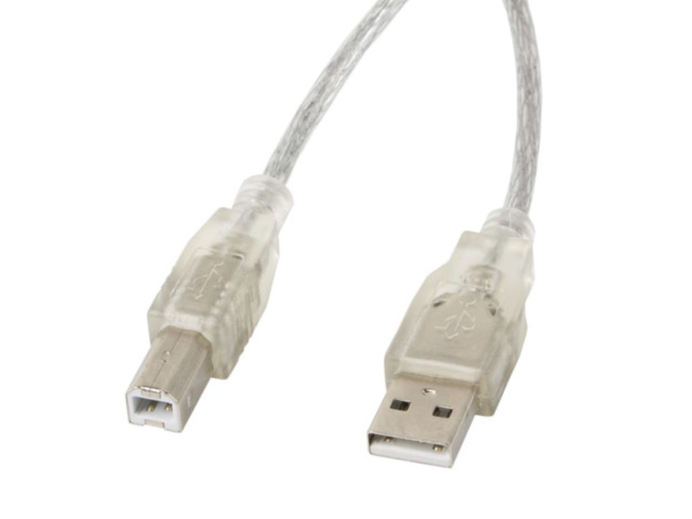 Cable Impresora Lanberg Usb Machousb Macho Ferrita 3m Transparente