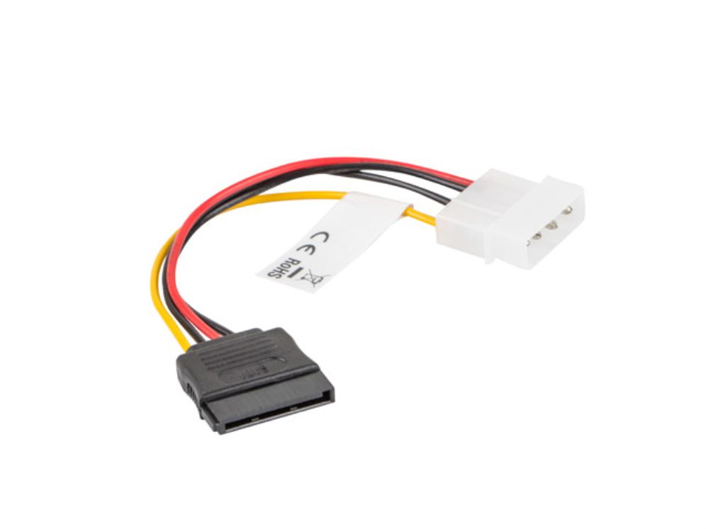 Cable Lanberg Alimentacion Molex Macho A Sata Hembra 15 Cm