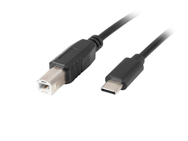 Cable Lanberg Usb C Macho A Usb B 20 Macho 1 8m Negro