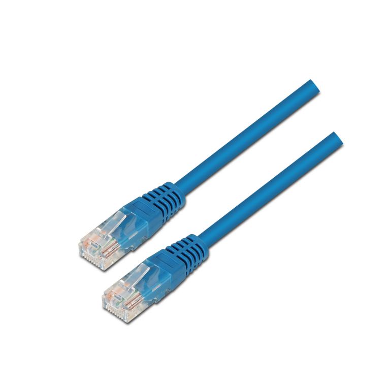 CABLE RED AISENS LATIGUILLO RJ45 CAT5E UTP AWG24 AZUL 05M