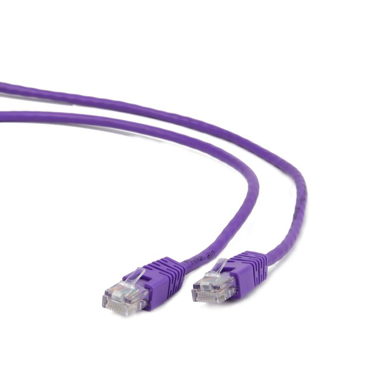 Cable Red Cat5e Gembird Utp Violeta 1m