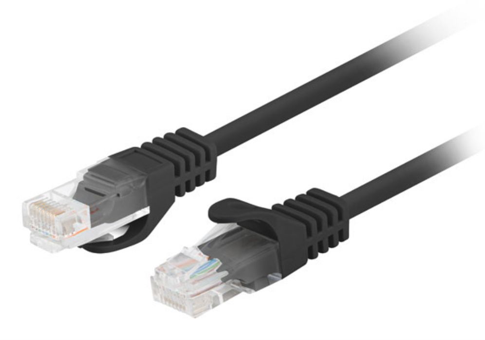 CABLE RED LANBERG LATIGUILLO CAT6 UTP 025M NEGRO FLUKE PASSED PACK 10 UDS