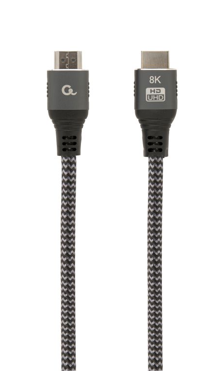 CABLE TRENZADO HDMI 2 1 8K 60HZ GEMBIRD SELECT PLUS SERIES CON ETHERNET 1M NEGRO