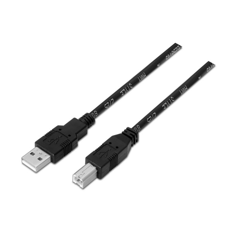 Cable Usb 2 0 Impresora Tipo A M B M Negro 1m