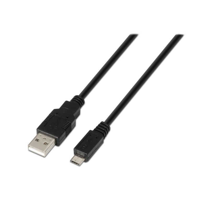 Cable Usb 2 0 Tipo A M Micro B M Negro 08m
