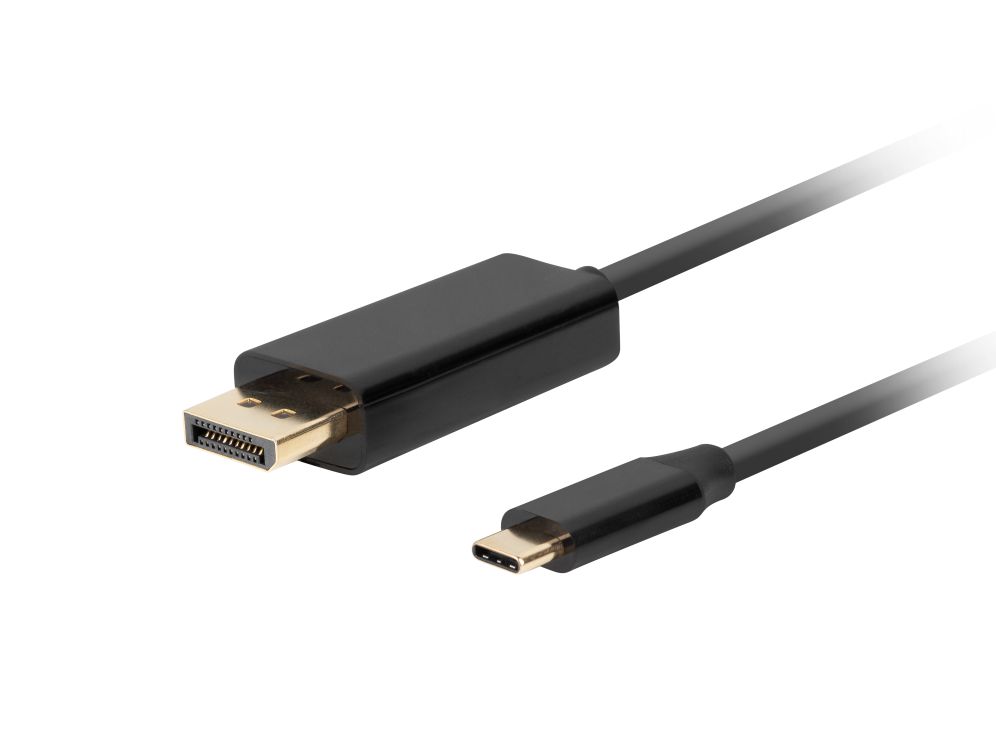 Cable Usb C A Displayport Lanberg Machomacho 1m 4k 60hz Negro