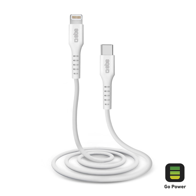 Cable Usb Sbs Lightning A Tipo C 1m Blanco