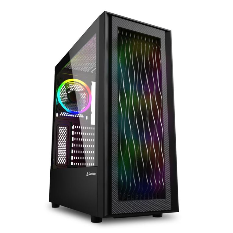 Sharkoon Rgb Wave 2xusb30 Rgb Sin Fuente Negro