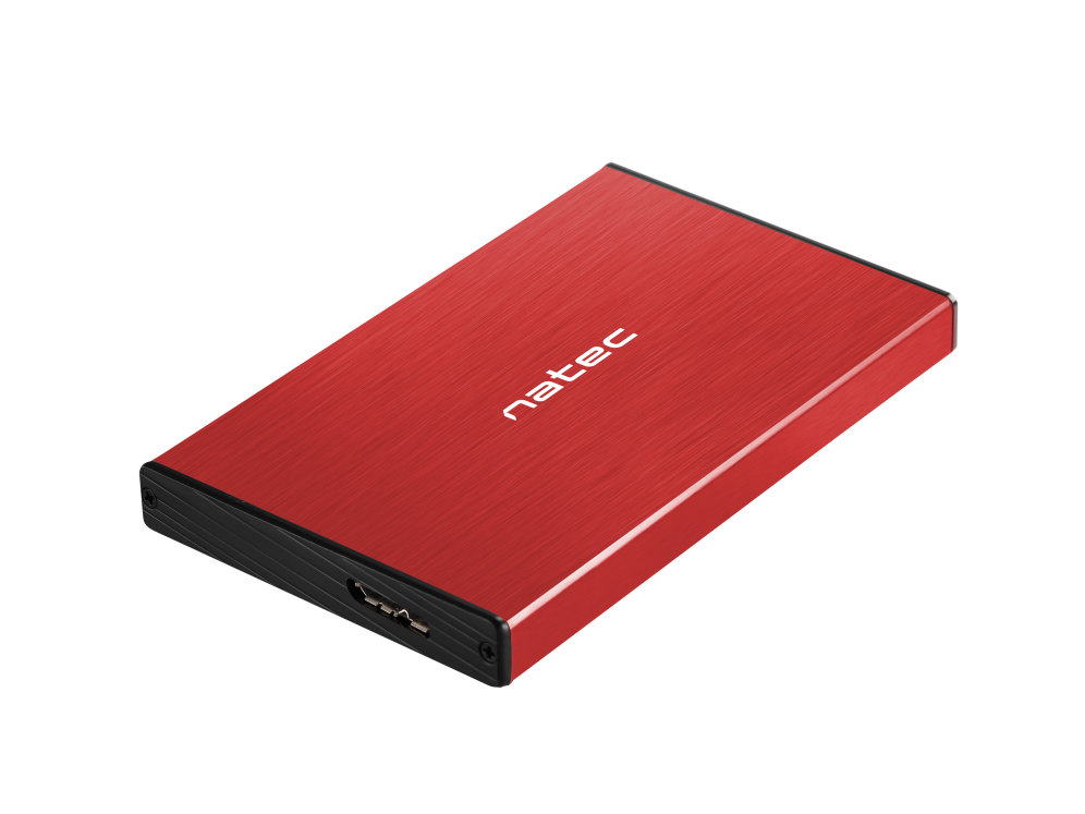 Caja Externa Natec Rhino Go Disco Duro 2 5 Usb 3 0 Sata Roja