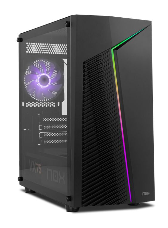 Caja Nox Infinity Rgb M Atx Chassis Minitorre Negro