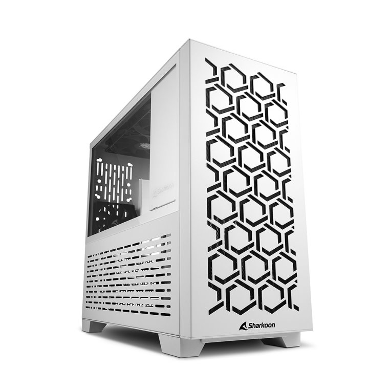 Caja Sharkoon Ms Y1000 Matx 2xusb30 Sin Fuente Blanco