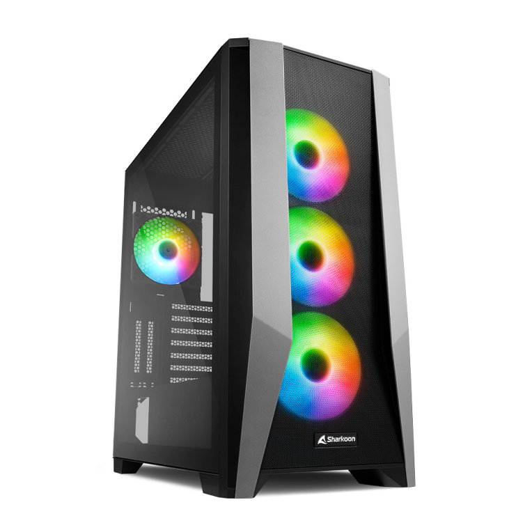 Caja Sharkoon Tg7m Atx 2xusb30 Sin Fuente