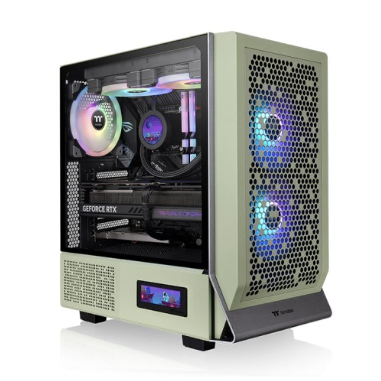 Caja Thermaltake Ceres 300 Tg Argb E Atx 2xusb 32 Sin Fuente Verde Matcha