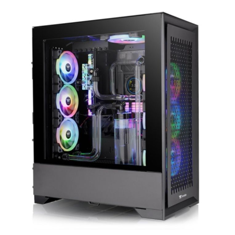 Caja Thermaltalke Cte T500 Air E Atx 2xusb 32 Sin Fuente Negro