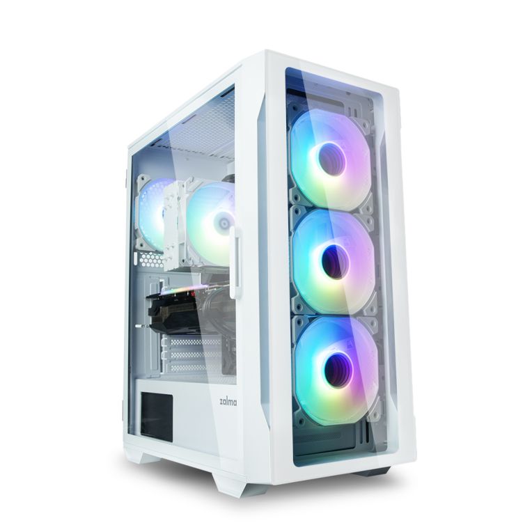 CAJA ZALMAN I3 NEO TG ATX 4XVENT 120MM 2XUSB 30 BLANCO SN FUENTE