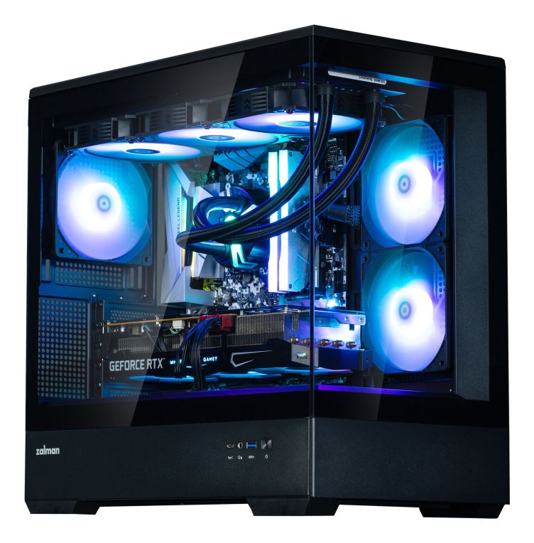 CAJA ZALMAN P30 MATX 3 X VENT 120MM ARGB 2XUSB 30 NEGRO SN FUENTE