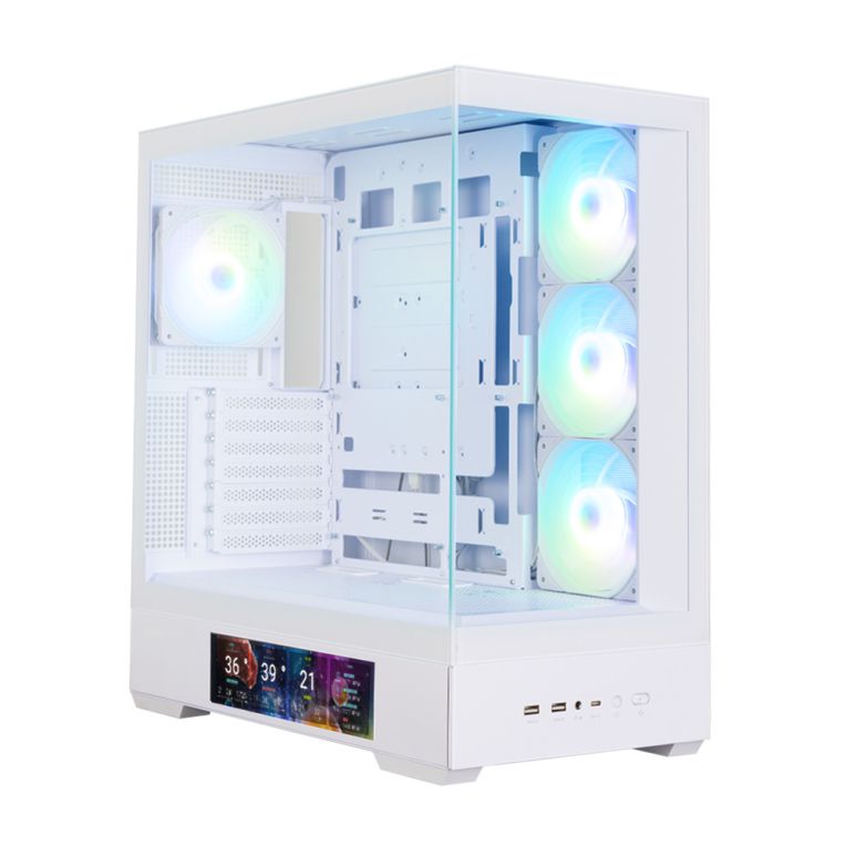 CAJA ZALMAN P40 DS ATX 4 XVENT 120MM ARGB 2XUSB 30 BLANCO SN FUENTE