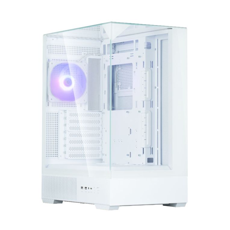 CAJA ZALMAN P40 PRISM ATX 3 XVENT 120MM ARGB 2XUSB 30 BLANCO SN FUENTE