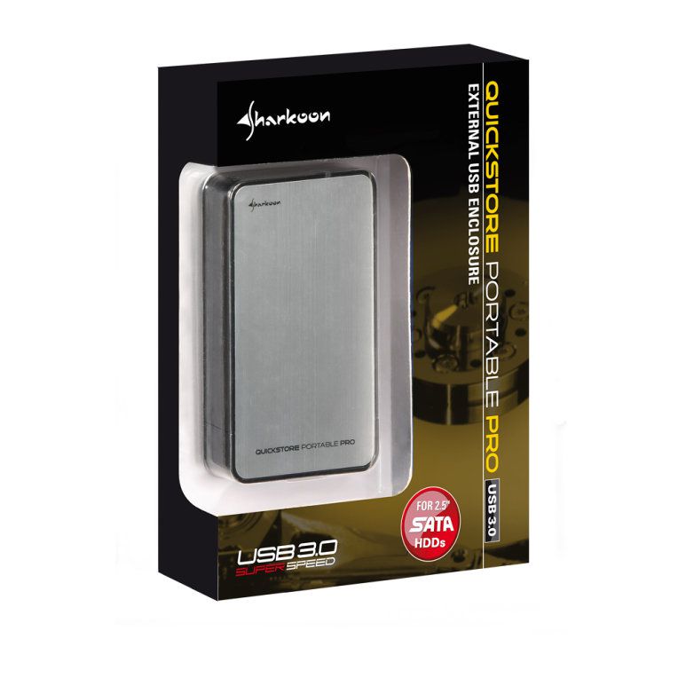 Carcasa Disco Duro Sharkoon Quickstore Portable Pro Sata Usb 3 0 2 5 Plata