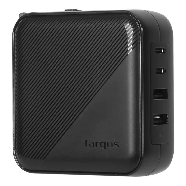 CARGADOR ADAPTADOR TARGUS 100 W GAN CHARGER  MULTI PORT  WITH TRAVEL ADAPTERS