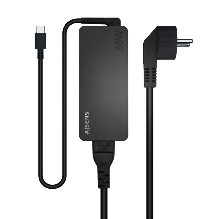 Cargador Aisens 65w Pd30 1xusb C 1 8m Negro