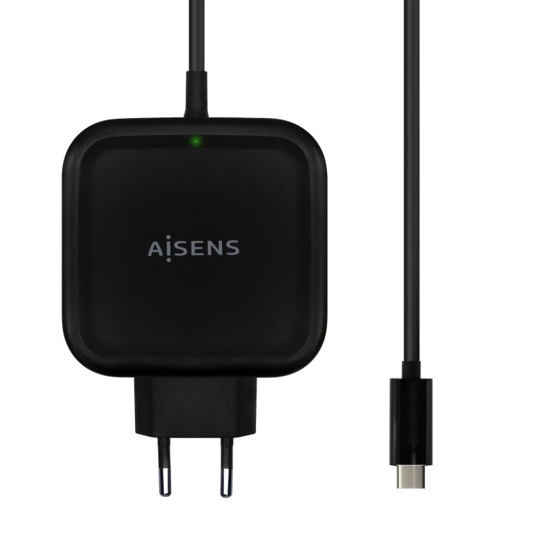 Cargador Aisens 65w Pd30 Qc30 1xusb C 1 2m Negro