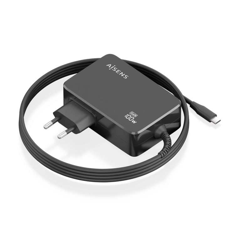 CARGADOR AISENS GAN 100W PD30 1XUSB C 1 8M NEGRO