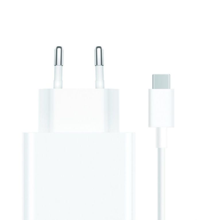 CARGADOR DE PARED XIAOMI TIPO A 67W  CABLE WHITE
