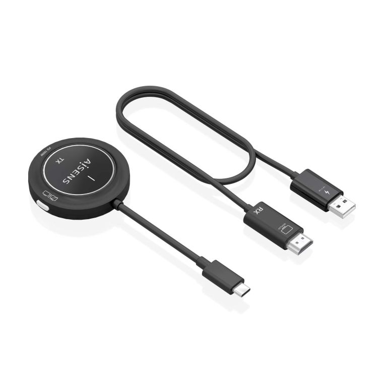 CARGADOR USB C A HDMI INALAMBRICO AISENS 1080P 30M  USB C PD 100W NEGRO