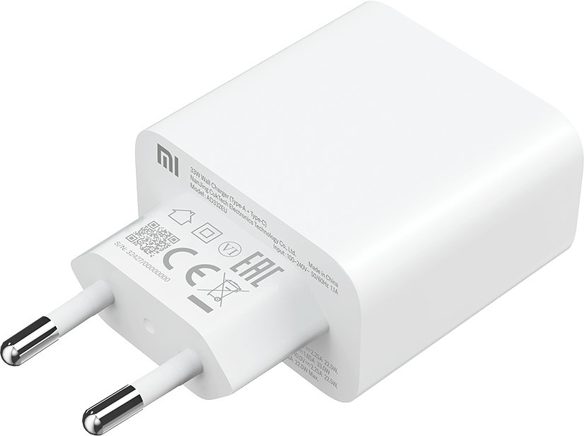 Cargador Xiaomi Mi 33w Fst Charger Doble Port 1a1