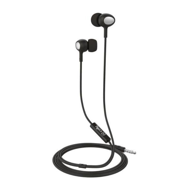 Celly Auriculares Up500 Jack 3 5 Stereo Con Microfono Negro