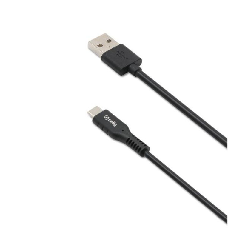 CELLY CABLE USB A TIPO C NEGRO 3M