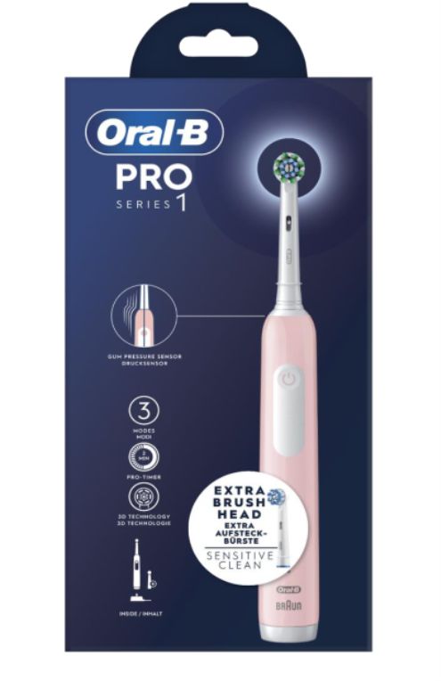 Cepillo Dental Electrico Oral B Braun Pro1 Rosa