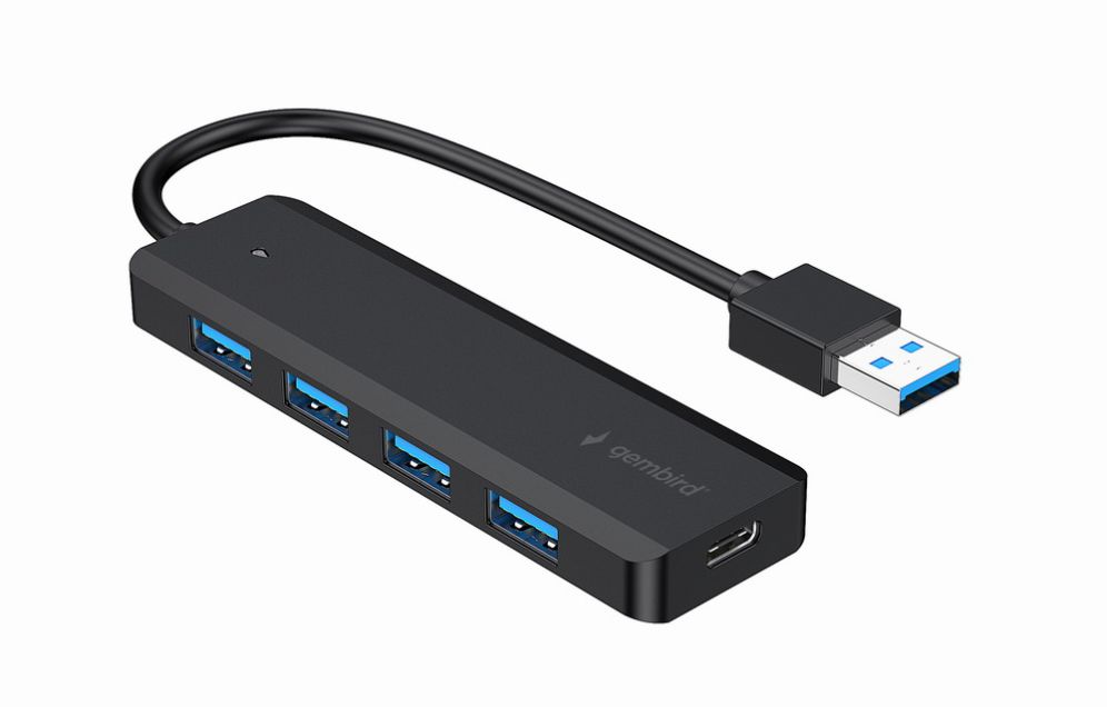 CONCENTRADOR GEMBIRD USB 3 1 GEN1 DE 4 PUERTOS