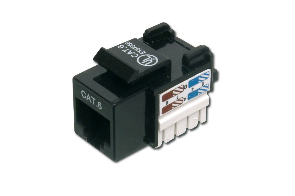 Conector Digitus Cat6 Sin Apantallar Rj45 A Lsa Color Negro