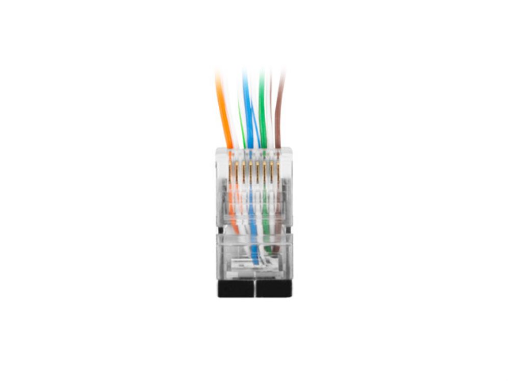 CONECTOR LANBERG CAT6 FTP 8P8C PASS THROUGH TYPE PACK 20 UDS