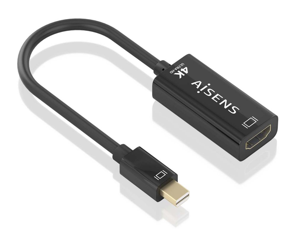 CONVERSOR AISENS DISPLAYPORT A HDMI 4K 60HZ DPM HDMIH NEGRO