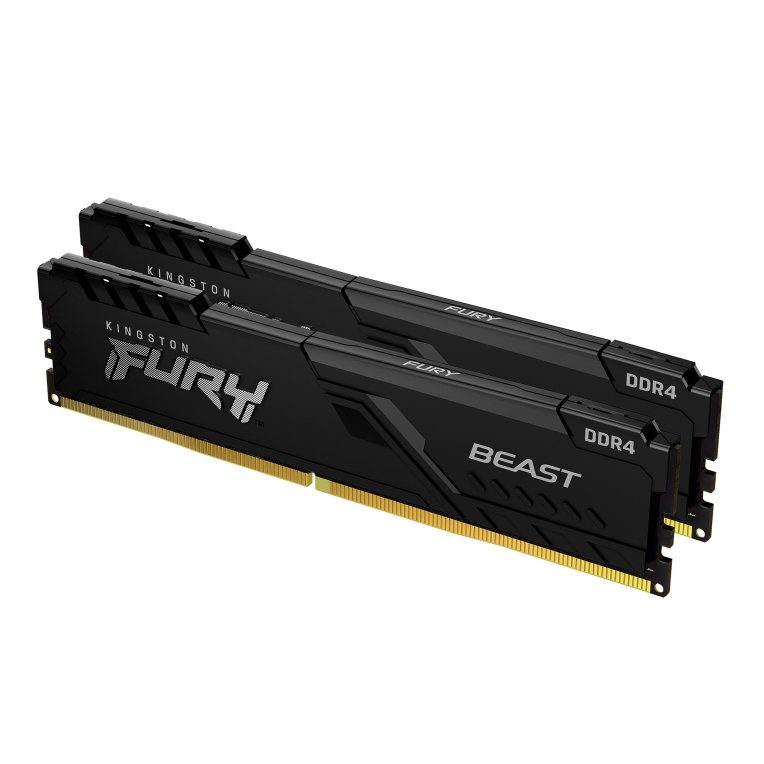 DDR4 KINGSTON 2X16GB 2666 FURY BEAST NEGRO