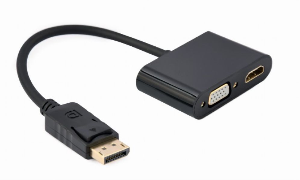 Display Gembird Port Macho A Hdmi Hembra  Cable Adaptador Vga Hembra Negro