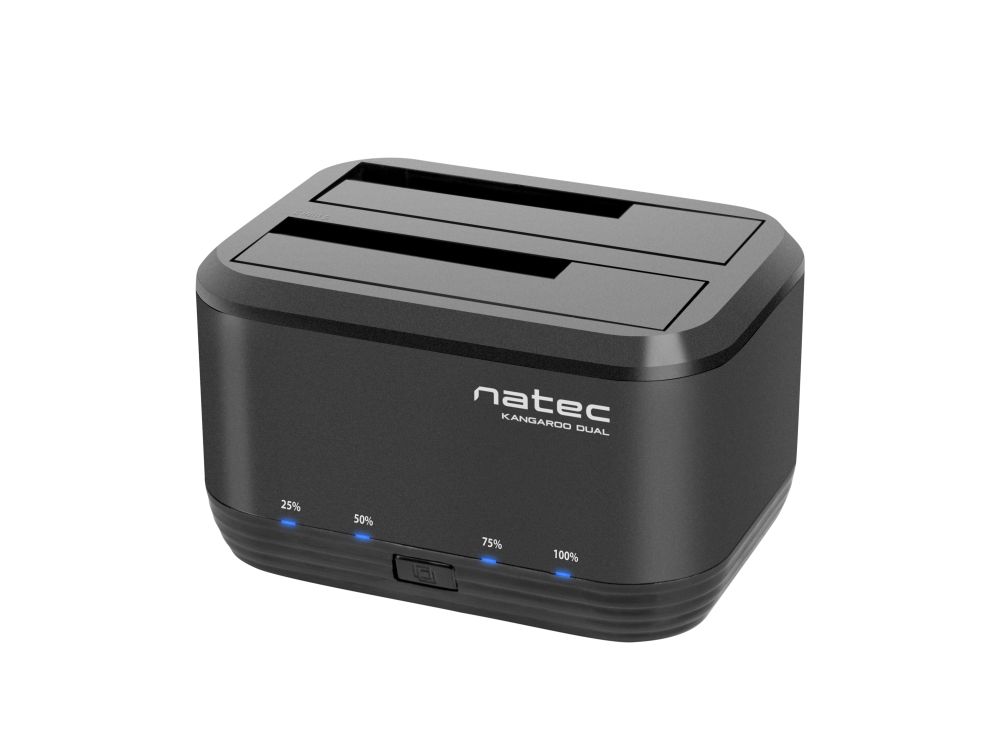 Docking Station Natec Kangaroo Dual Usb 30 Sata Negra