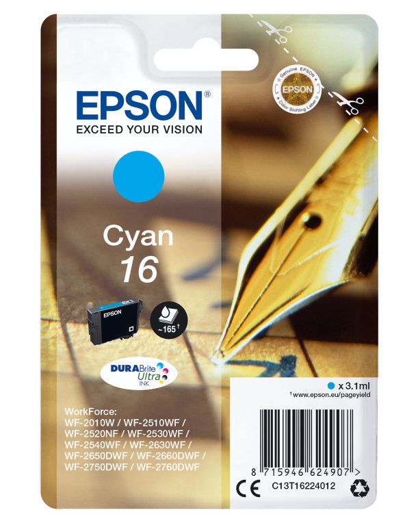 Epson Cartucho T1622 Cyan
