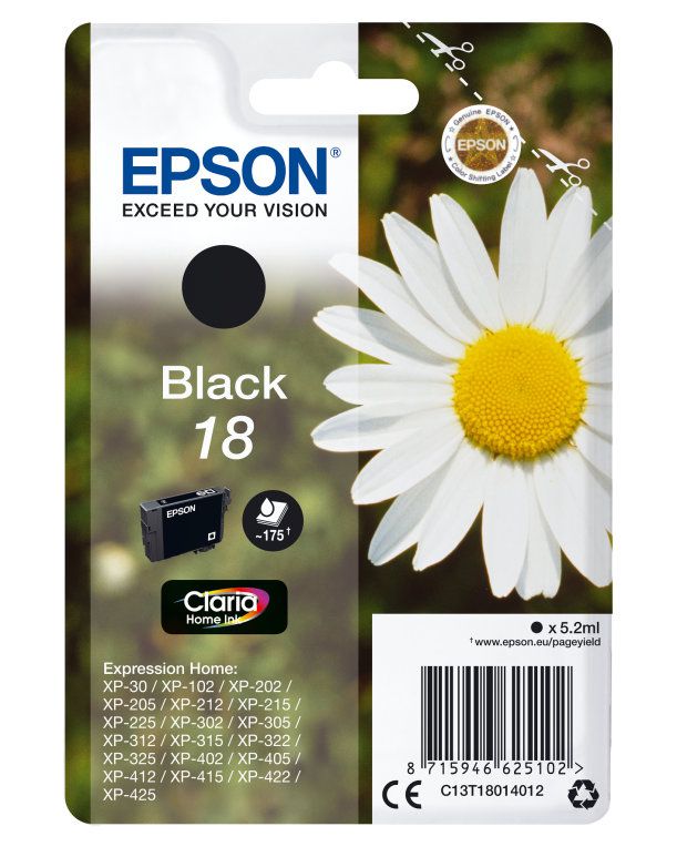 Epson Cartucho T1801 Negro