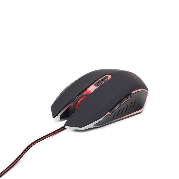 Gembird Musg 001 R Usb 2400dpi Ambidextro Negro Rojo