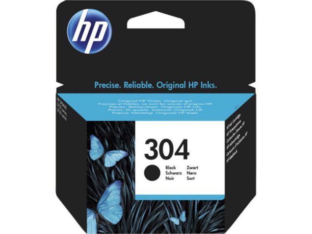 Hp Cartucho De Tinta Original 304 Negro